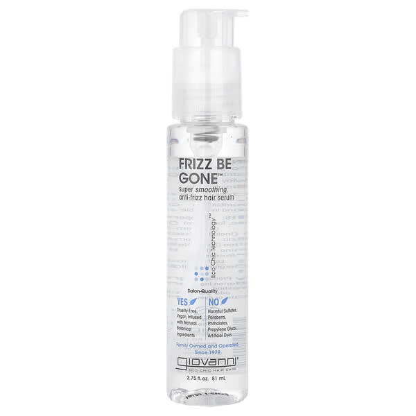 Giovanni, Frizz Be Gone, 슈퍼 스무딩, 부스스함 방지 헤어 세럼, 81ml(2.75fl oz)