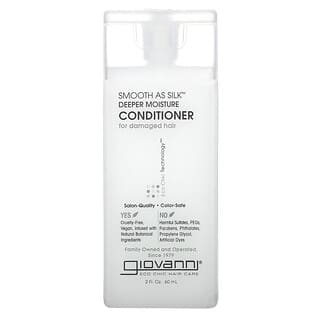 Giovanni, Smooth As Silk, Deeper Moisture Conditioner, For Damaged Hair, 2 fl oz (60 ml)