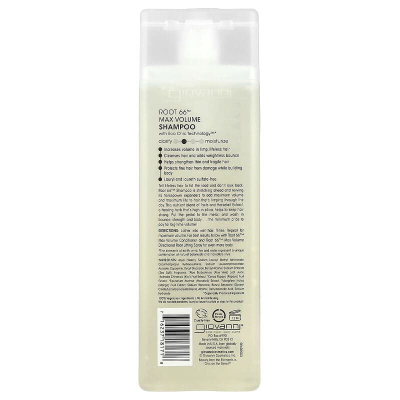 Root 66™, Max Volume Shampoo, For Limp, Lifeless Hair, 8.5 fl oz