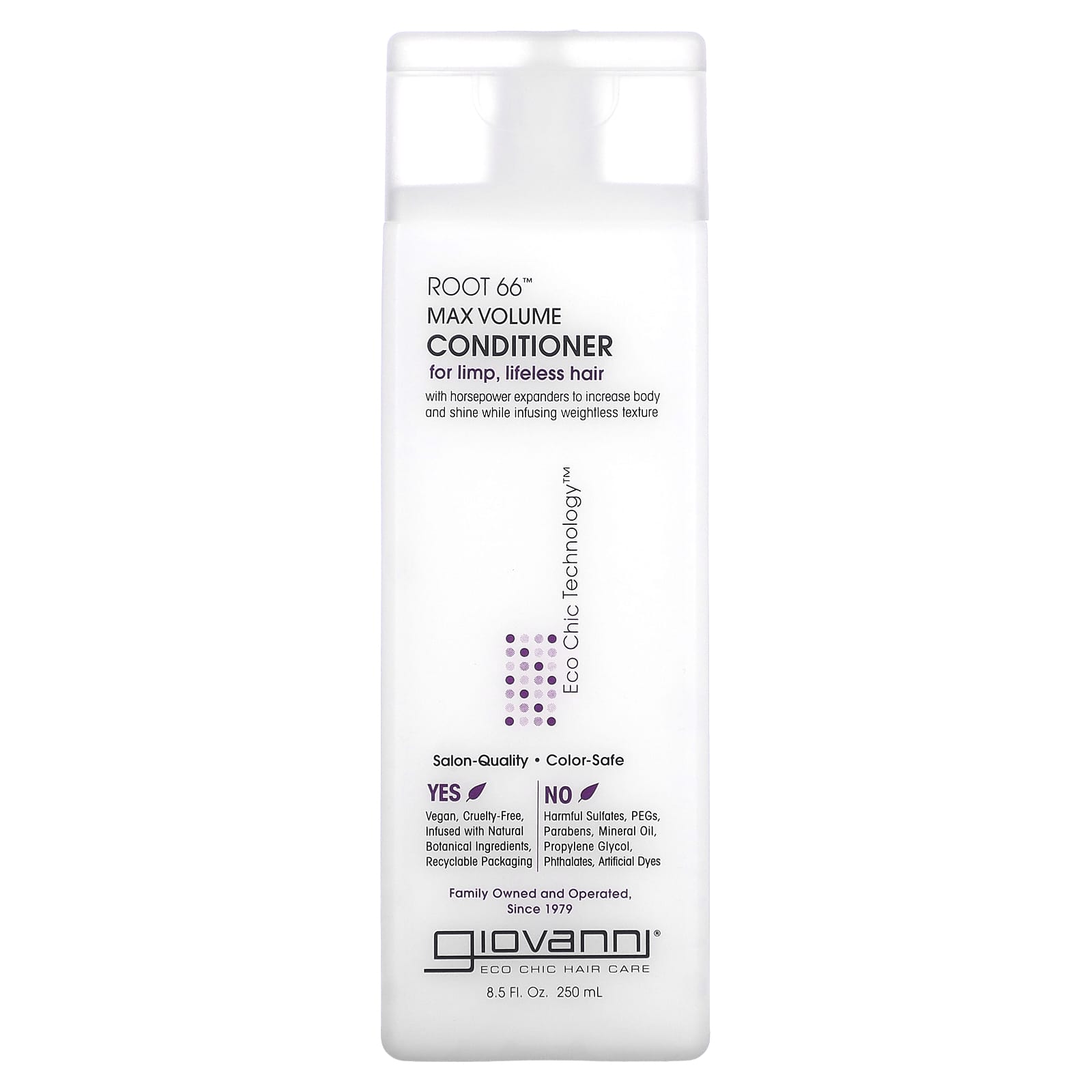 Giovanni, Root 66, Max Volume Conditioner, For Limp, Lifeless Hair,  fl  oz (250 ml)