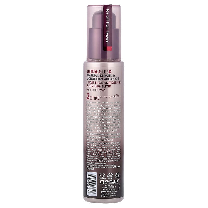 2chic®, Ultra Sleek Leave-In Conditioning & Styling Elixir, For