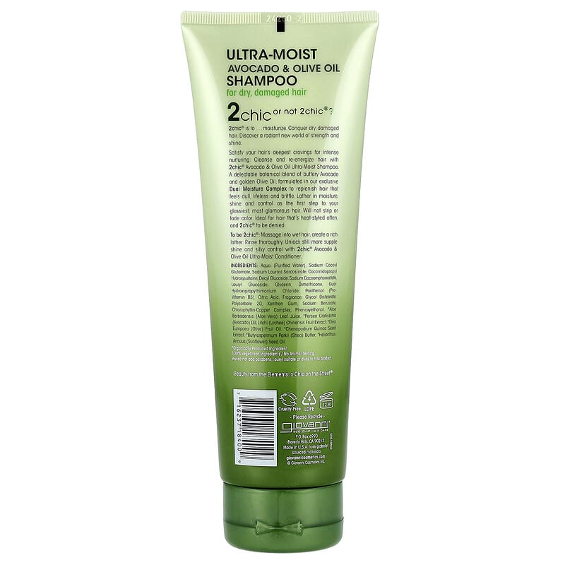 2chic, Shampoo Ultra-hidratante, Para Cabelos Secos e Danificados
