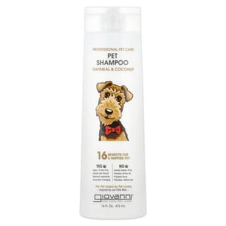 Giovanni, Soin professionnel pour animaux, Shampooing pour animaux, Pour chiens, Avoine et noix de coco, 473 ml