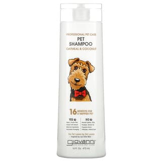Giovanni, Cuidados Profissionais para Animais de Estimação, Shampoo para Animais de Estimação, Aveia e Coco, 473 ml (16 fl oz)