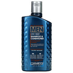 Giovanni, Art Of Giovanni, Men 2-In-1 Daily Shampoo & Conditioner with Ginseng and Eucalyptus, 16.9 fl oz (499 ml)