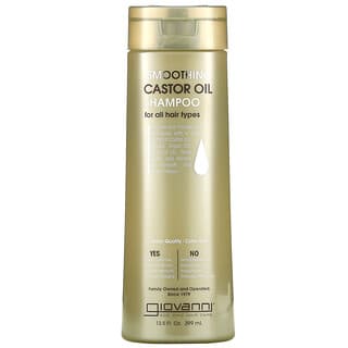 Giovanni, Smoothing Castor Oil Shampoo, For All Hair Types, glättendes Shampoo mit Rizinusöl, für alle Haartypen, 399 ml (13,5 fl. oz.)
