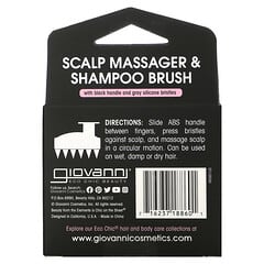 Giovanni, Brosse à shampooing et masseur pour le cuir chevelu, Noir, 1 brosse