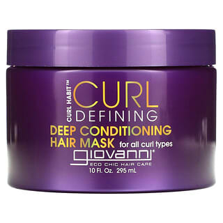 Giovanni, Curl Habit, Curl Defining Deep Conditioning Hair Mask, für alle Lockentypen, 295 ml (10 fl. oz.)