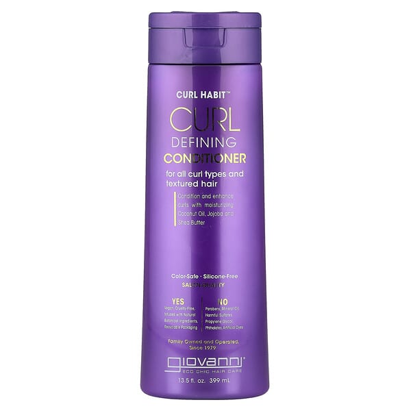 Giovanni, 컬 디파이닝 컨디셔너, 모든 컬 타입 및 질감 모발에 적합, 399ml(13.5fl oz)