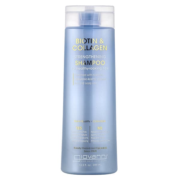 Giovanni, 비오틴 및 콜라겐 강화 샴푸, 399ml(13.5fl oz)