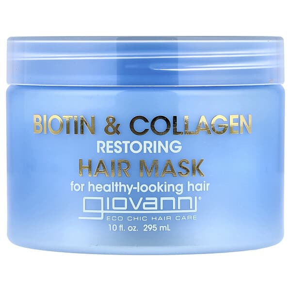 Giovanni, Mascarilla capilar restauradora de biotina y colágeno, 295 ml (10 oz. Líq.)