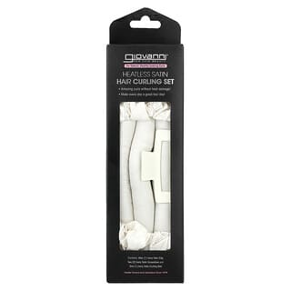 Giovanni, Heatless Satin, Hair Curling Set, Ivory, 4 Pieces