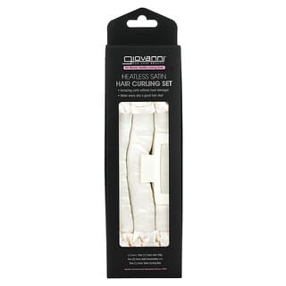 Giovanni, Heatless Satin, Hair Curling Set, Ivory, 4 Pieces