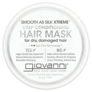 Giovanni, Smooth As Silk Xtreme™（スムーズ アズ シルク エクストリーム）、ディープコンディショニング ヘアマスク、295ml（10液量オンス）