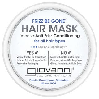 Giovanni, Frizz Be Gone™, 헤어 마스크, 강력한 부스스함 방지 컨디셔닝, 295ml(10fl oz)