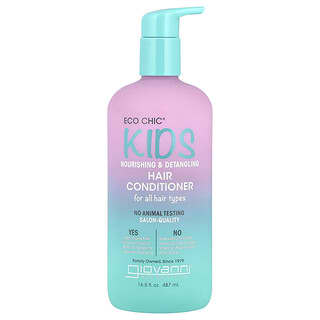 Giovanni, Eco Chic® Kids, Acondicionador nutritivo y desenredante para el cabello, Para todo tipo de cabello, 487 ml (16,5 oz. líq.)