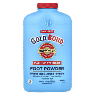 Gold Bond, Medicated, Foot Powder, Maximum Strength, 10 oz (283 g)