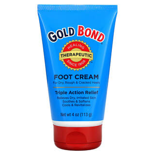 Gold Bond, Crema terapéutica para los pies, Alivio de triple acción, 113 g (4 oz)