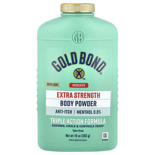 Gold Bond, Medicated, Body Powder, Triple Action Formula, Extra Strength, 10 oz (283 g)