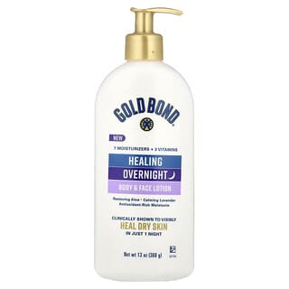 Gold Bond, Healing Overnight Body & Face Lotion, 13 oz (368 g)