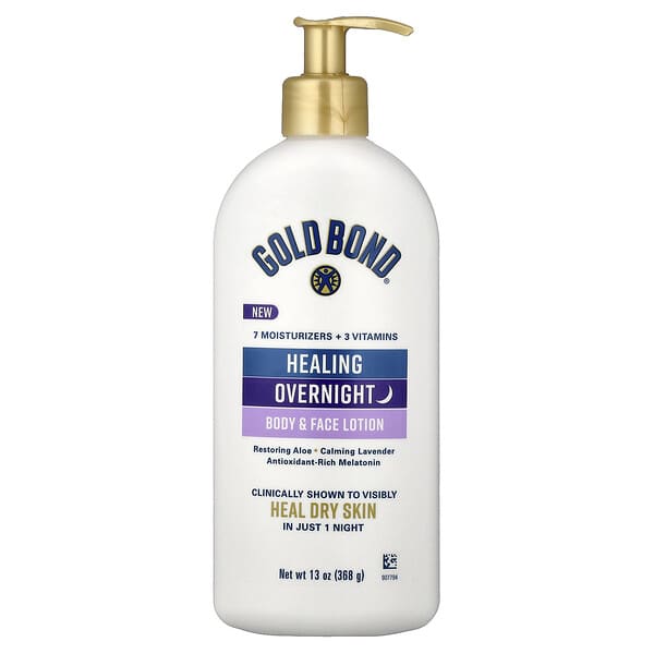 Gold Bond, 康復整夜身體和面部乳液，13 盎司（368 克）