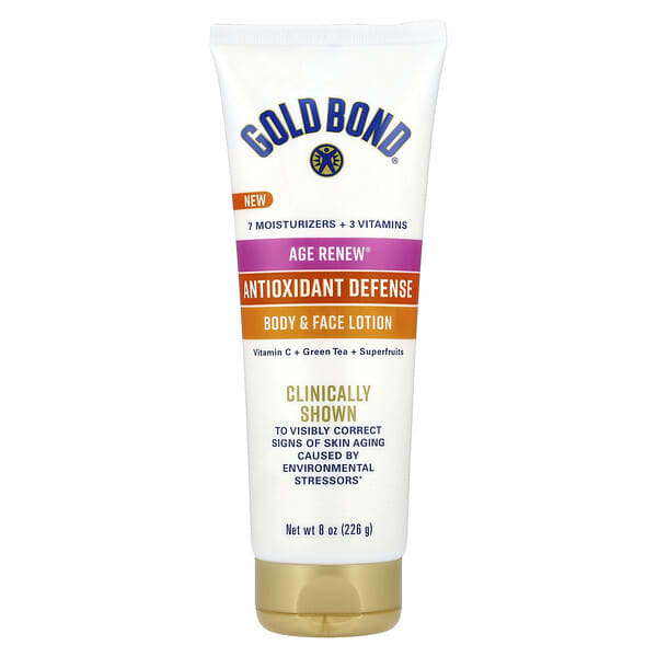 Gold Bond, Age Renew®，抗氧防護，身體和面部乳液，8 盎司（226 克）