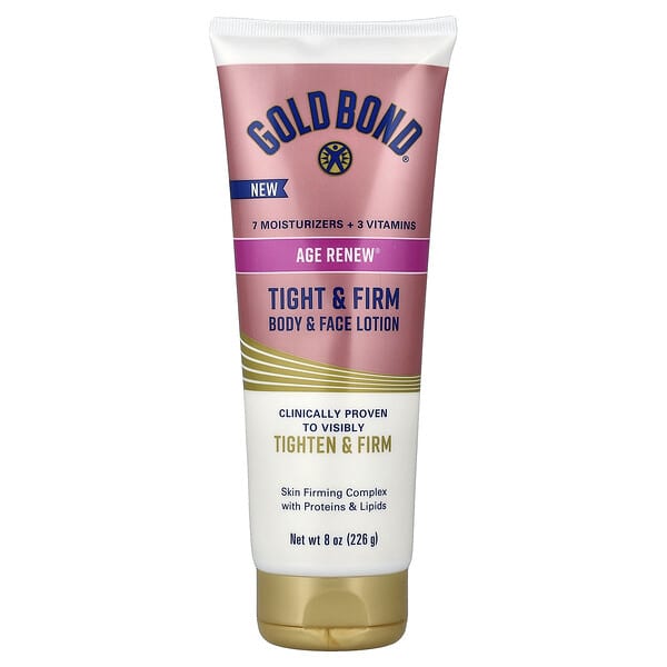 Gold Bond, Age Renew®，緊雅提拉，身體和面部乳液，8 盎司（226 克）
