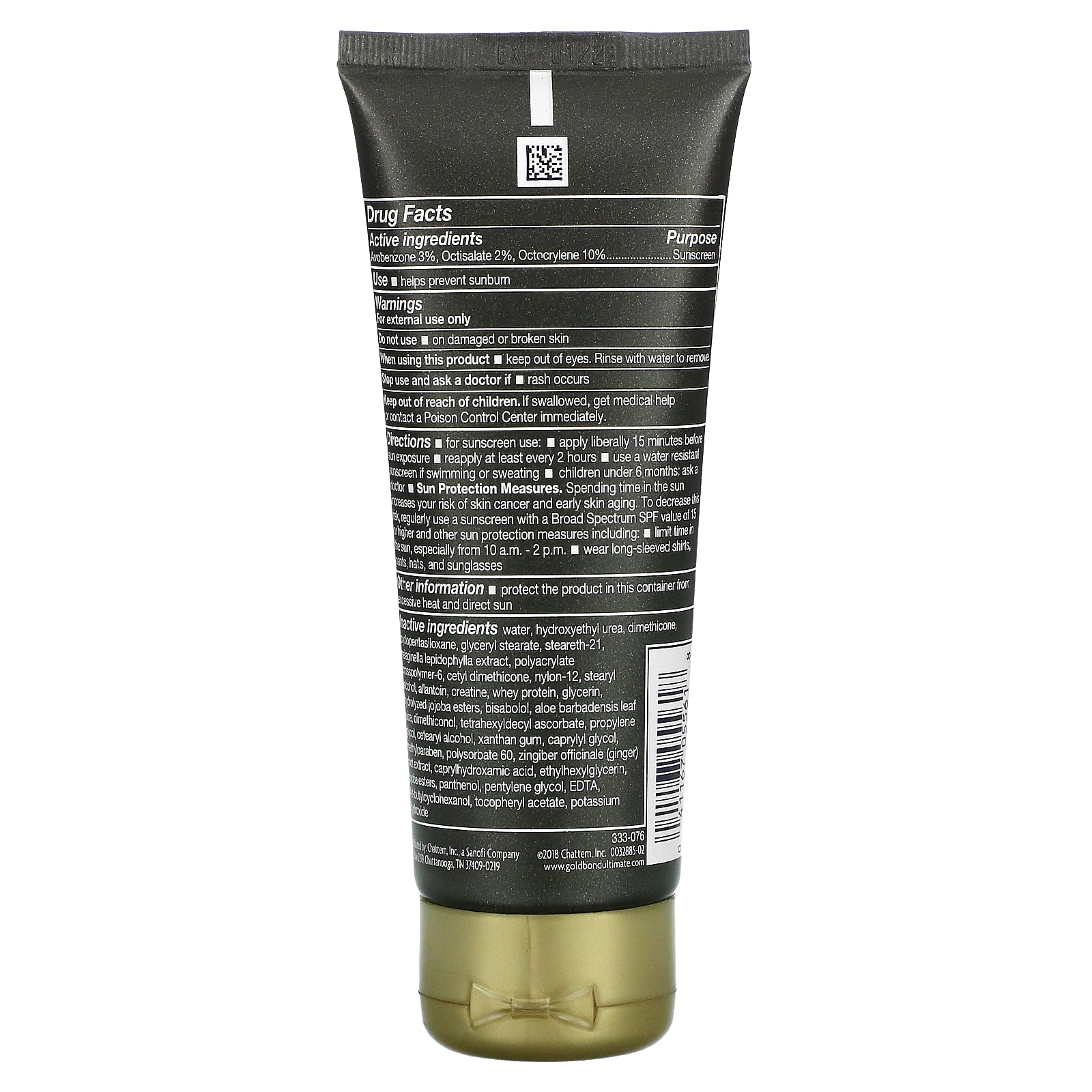 Gold Bond, Ultimate, Men's Essential 5-In-1 Face Lotion, SPF 15, 3.3 oz ...