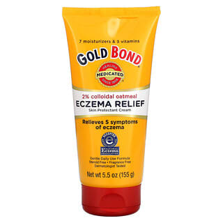 Gold Bond, Medicated, Eczema Relief Skin Protectant Cream, 2% Colloidal Oatmeal, 5.5 oz (155 g)