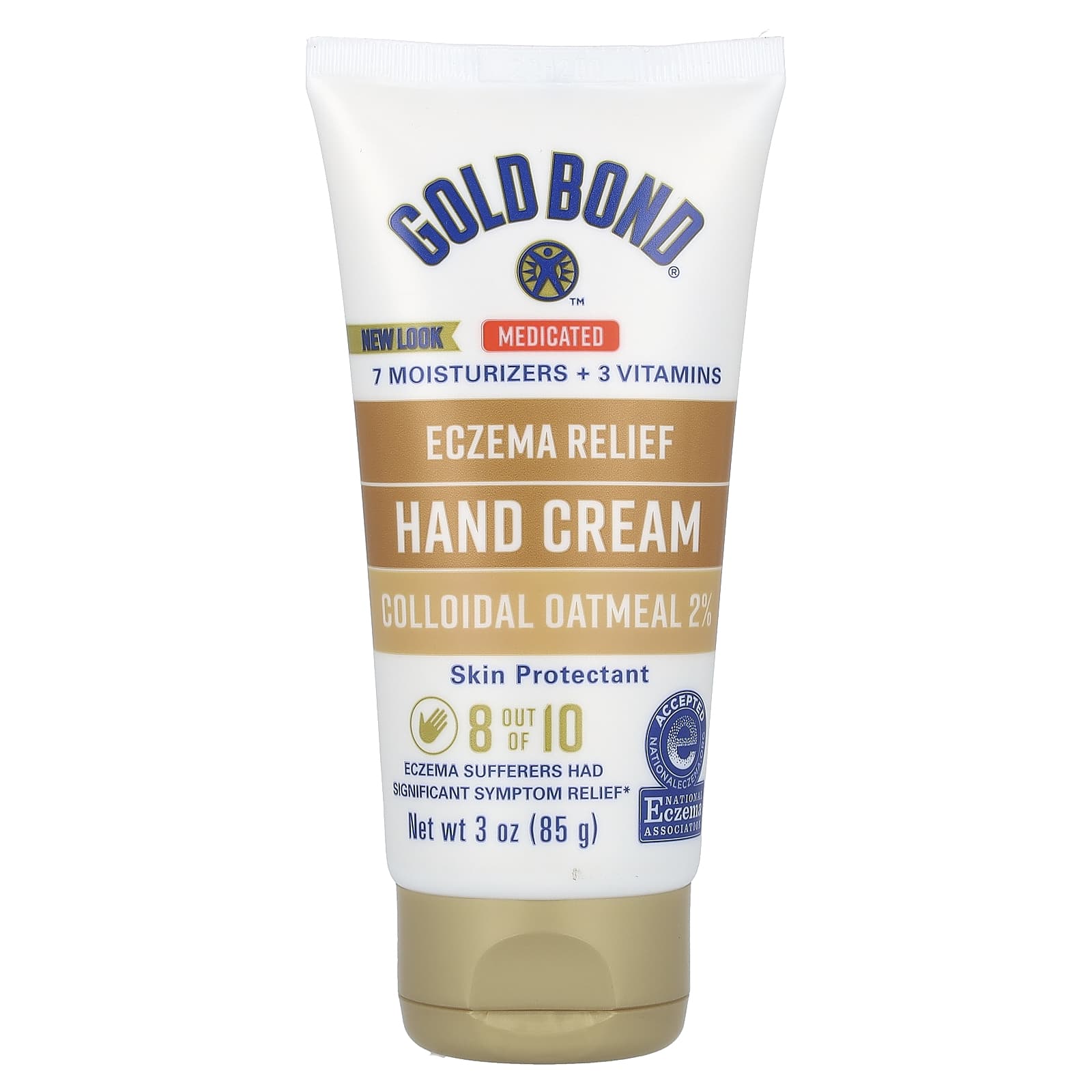 Gold Bond, Medicated, Eczema Relief Hand Cream, 3 oz (85 g)