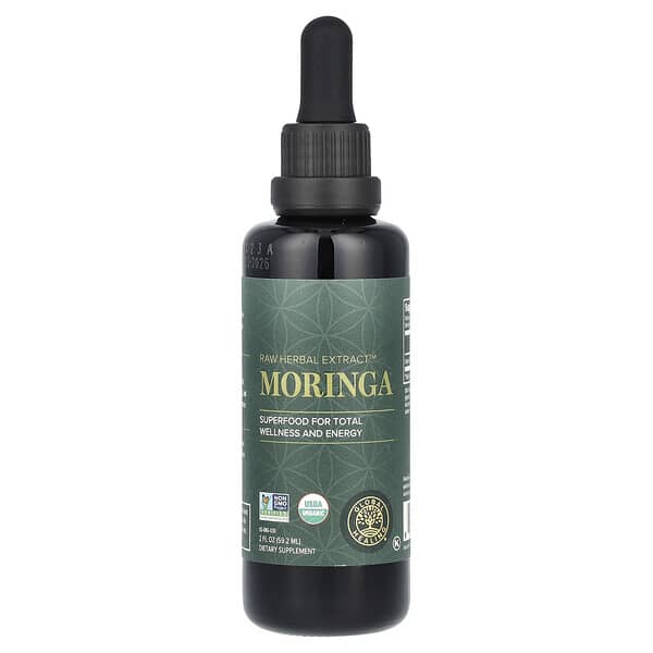 Global Healing, 무가공 허브 추출물, 모링가, 59.2ml(2fl oz)