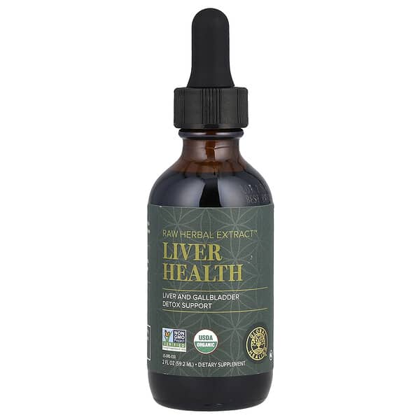 Global Healing Raw Herbal Extract, Liver Health, 2 fl oz (59.2 ml)
