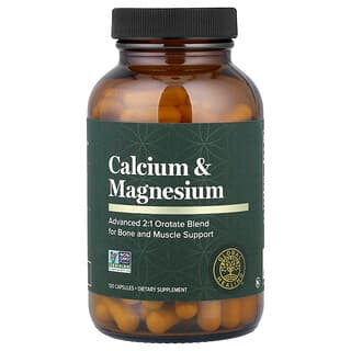 Global Healing, Calcium et magnésium, 120 capsules