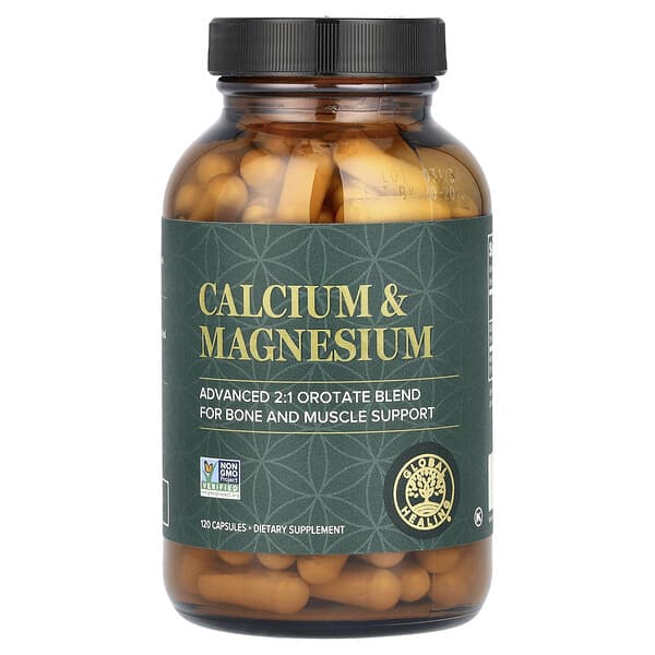 Global Healing Calcium & Magnesium, 120 Capsules