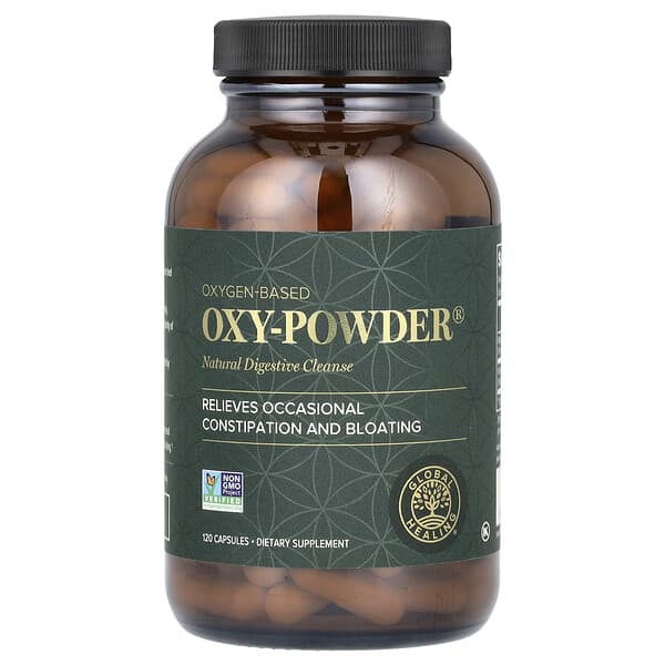 Global Healing, Oxygen-Based Oxy-Powder，120 粒膠囊