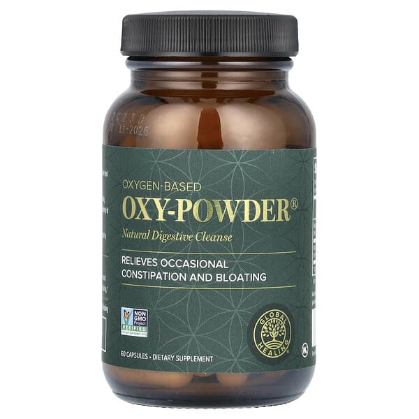Global Healing, Oxy-Powder, Natural Digestive Cleanse, 60 Capsules