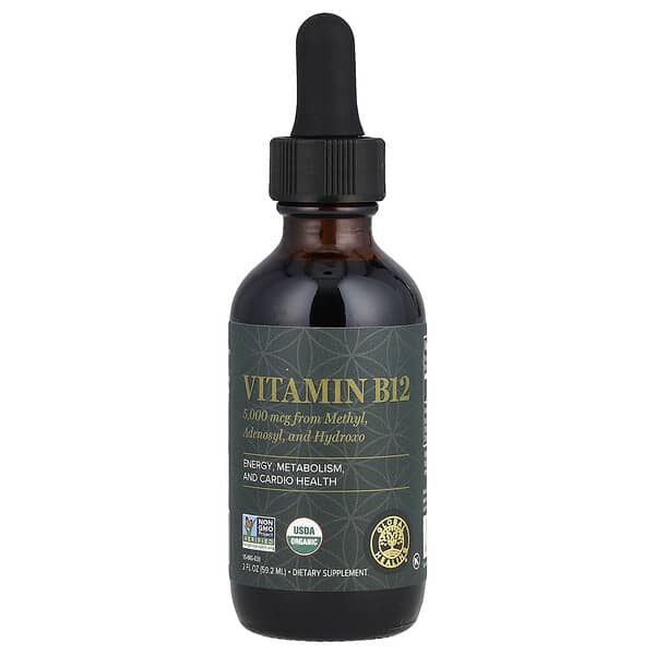 Global Healing, 비타민B12, 5,000mcg, 59.2ml(2fl oz)