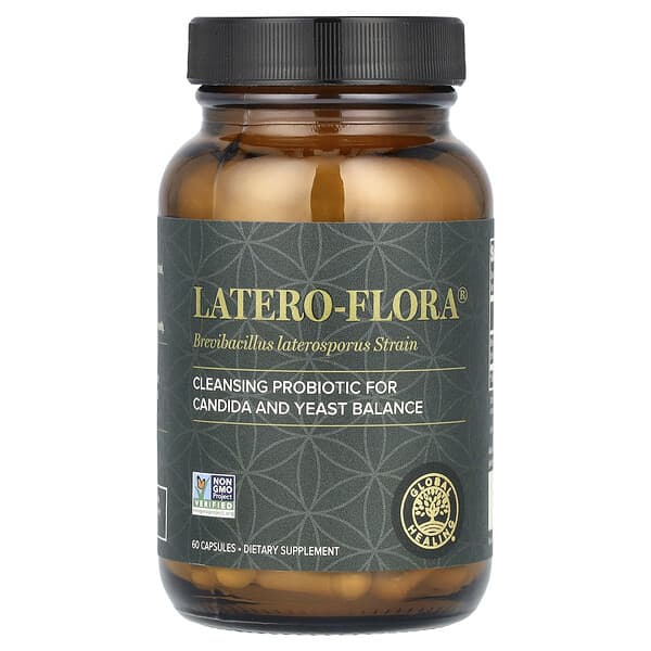 Global Healing Latero-Flora, 60 Capsules (35 mcg per Capsule)