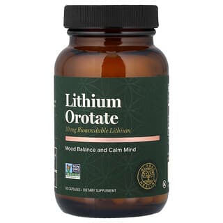 Global Healing, Orotát lítny, 60 kapsúl (10 mg na kapsulu)