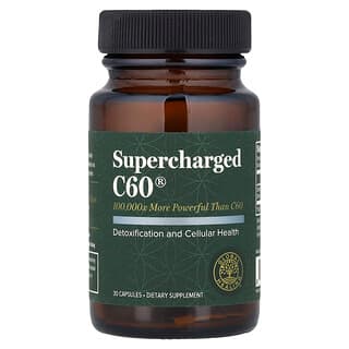 Global Healing, Superşarjlı C60®, 30 Kapsül (Kapsül başına 10 mg)