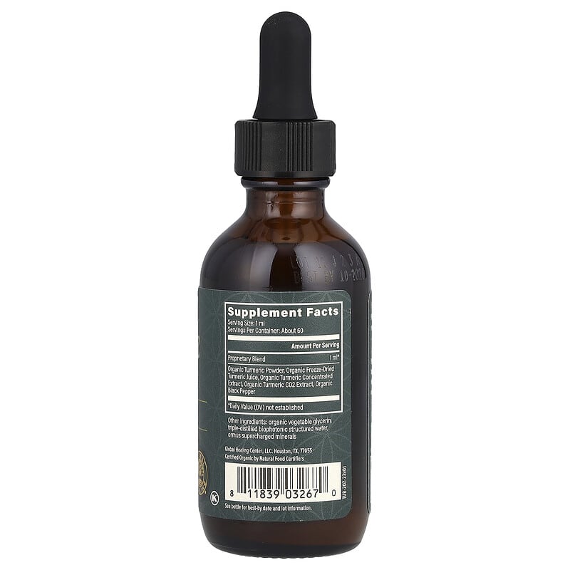 Raw Herbal Extract, Turmeric, 2 fl oz (59.2 ml)