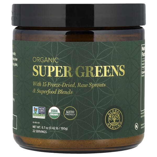Organic Super Greens, 6.7 oz (190 g)