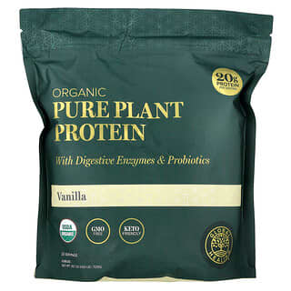 Global Healing, Organik Saf Bitkisel Protein, Vanilya, 729 g (1,6 lb)