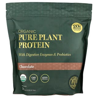 Global Healing, Organik Saf Bitkisel Protein, Çikolatalı, 753 g (1,66 lb)