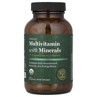 Global Healing, органические мультивитамины с минералами, 120 капсул
