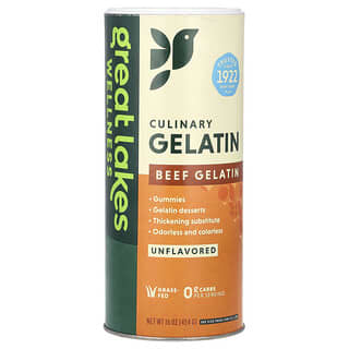 Great Lakes Wellness, Culinary желатин, говяжий желатин, без добавок, 454 г (16 унций)