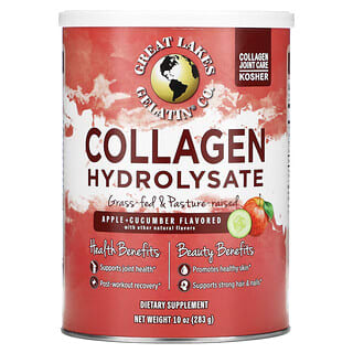 Great Lakes Wellness, Collagen Hydrolysate, Apple + Cucumber , 10 oz (283 g)