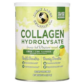 Great Lakes Wellness, Collagen Hydrolysate, Lemon + Lime, 10 oz (283 g)