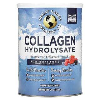 Great Lakes Wellness, Collagen Hydrolysate,  Mixed Berry, 10 oz (283 g)