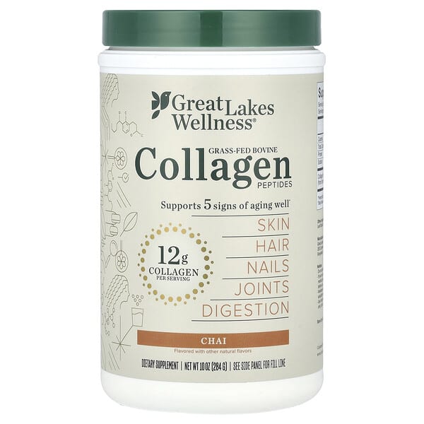 Grass-Fed Bovine Collagen Peptides, Chai, 10 oz (284 g)
